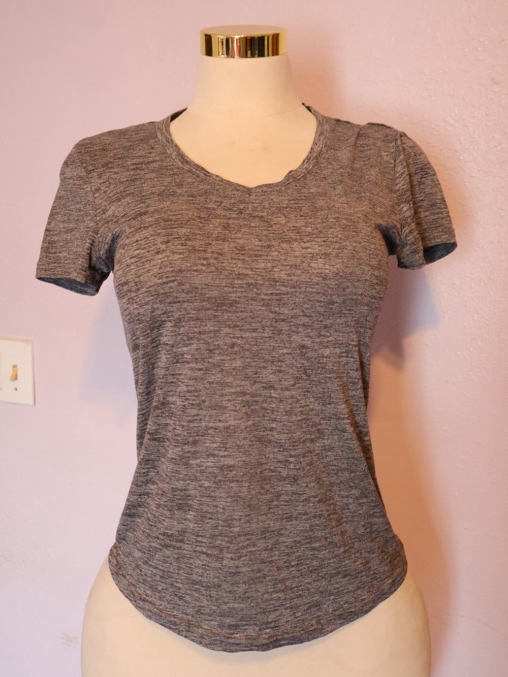 Danskin Heather Gray Short Sleeve Tee
